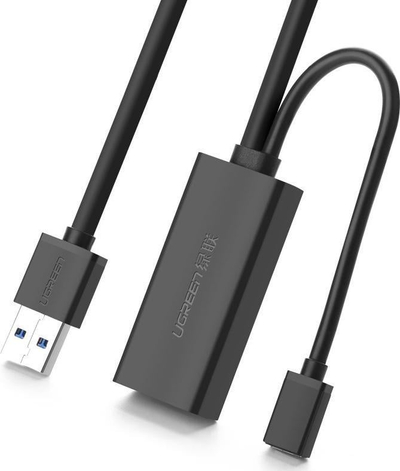Kabull zgjatues USB UGREEN USB 3.0, aktiv 10m, 5Gbps, i zi
