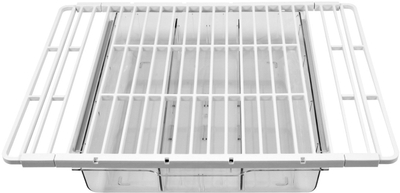 Set organizer universal frigoriferi, raft zgjerues, sirtar me ndarës, i bardhë