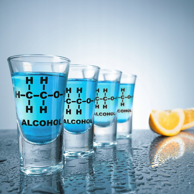Set gotash shoti Mad Monkey Funny, 4 copë, formulë kimike alkooli, transparent