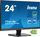 Monitor iiyama ProLite XU2463HSU B1, 24", IPS, Full HD, i zi