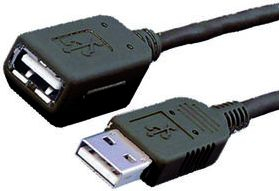 Kabllo MediaRange USB-A, 1.8m, e zezë