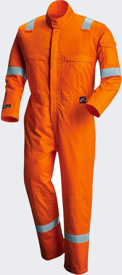 Kombinezon mbrojtës Red Wing Dalatec Standard Weight, që s’i merr flaka kollaj, me shirita reflektues, i kuq