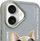 Kuti mbrojtëse Nimmy Glasses Cool Dog për iPhone 16, 6.1", gri