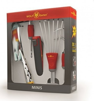 Set veglash kopshti WOLF-Garten Multi-Star 71AIF003650, i rehatshëm në dorë, i kuq