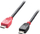Kabllo Lindy, microUSB në microUSB, 0.5 m, e zezë