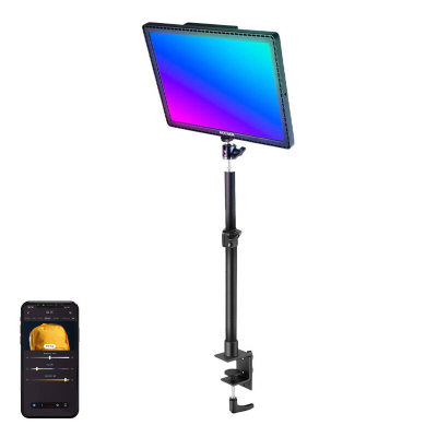 Dritë tavoline RGB LED Neewer GL1C, për streaming, me kapëse tavoline, e zezë