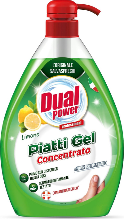 Xhel enësh Dual Power Lemon, 1000ml, aromë limoni