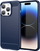 Kapak telefoni Carbon Case për iPhone 14 Pro, gome TPU e butë, mbron nga goditjet, blu e errët
