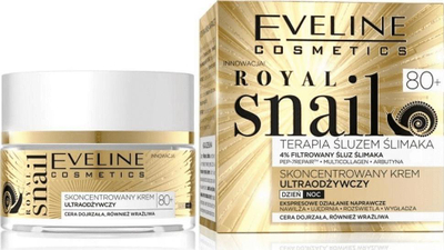 Krem fytyre Eveline Cosmetics Royal Snail 80+, ushqyes intensiv, 50 ml