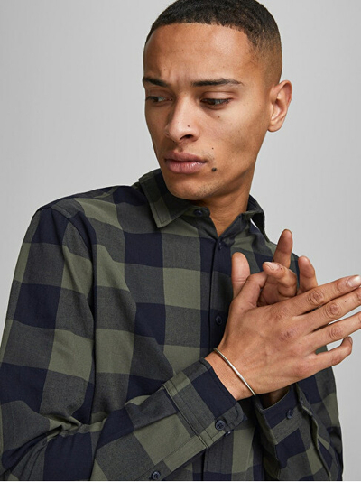 Këmishë për meshkuj Jack&Jones, e gjelbër