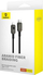 Kabllo karikimi Baseus Unbreakable USB C në Lightning, 20W, 1m, e zezë