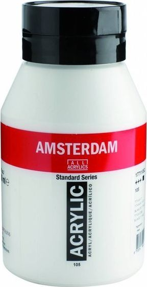 Bojë akrilike Royal Talens Amsterdam Standard Series Titanium White, 1000 ml, e bardhë