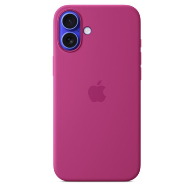 Apple iPhone 16 Plus Silicone Case with MagSafe, Fuchsia (Seasonal)