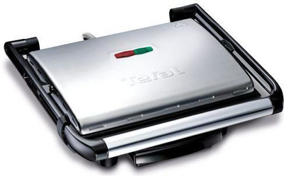Grill elektrik Tefal GC241D38 Inicio, 2000W, pllaka jo-ngjitëse, gri metalik