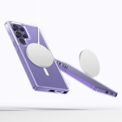 Mbulesë telefoni Tech-Protect FlexAir Hybrid MagSafe për Galaxy S25 Ultra, transparente, kundër goditjeve