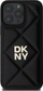 Kapak telefoni DKNY Quilted Stack Logo për iPhone 16 Pro Max 6.9", eco leather, i zi