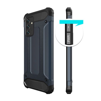 Kapak mbrojtës Armor për Samsung Galaxy A26, dizajn hibrid, i fortë kundër goditjeve, ngjyrë argjendi