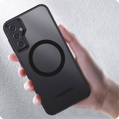 Mbrojtëse telefoni Tech-Protect Magmat MagSafe për Xiaomi Redmi Note 13 Pro 5G dhe Poco X6 5G, TPU + plastikë e fortë, matte, e zezë
