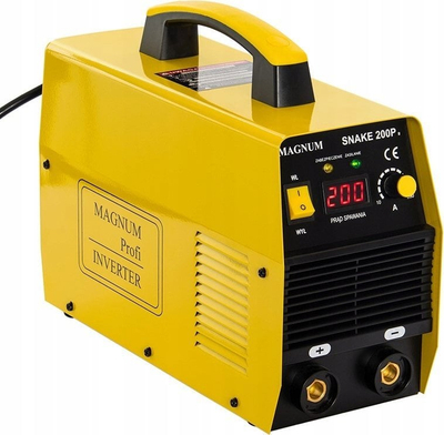 Inverter saldimi Magnum Snake 200P IIW MMA, 200A, IGBT, i verdhë