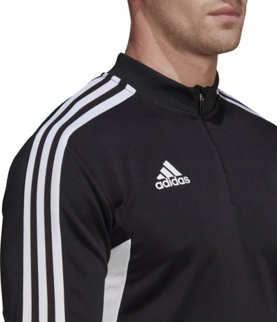 Bluzë stërvitje Adidas Condivo 22 për burra HA6269, Aeroready, me zinxhir çerek, e zezë