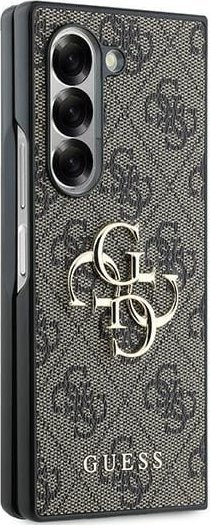 Këllëf telefoni Guess për Samsung Galaxy Z Fold6 F956, lëkurë eco, dizajn 4G, kafe