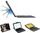 Tastierë folio për tablet Deqster Rugged, për iPad 10.9", me touchpad, gri