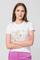 Bluzë T shirt Casual F Bicycle, pambuk, regular fit, e bardhë, XS