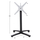 Bazë alumini Palosëse 69x69x73-92cm Me Kryq 48x48cm (HM459.01), zezë