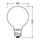 Llambë LED OSRAM Globe E27 G95, 3.8W 806lm 3000K, xham matt