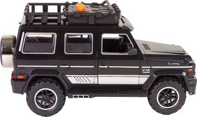 Makina lodër off road Leantoys, mekanizëm me fërkim, drita dhe tinguj, e zezë