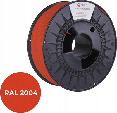 Filament për printer 3D C-Tech PREMIUM LINE, PETG, RAL2004, 1.75mm, 1kg