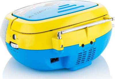 Radio portative GoGEN MAXI, USB AUX, me mikrofon karaoke, blu