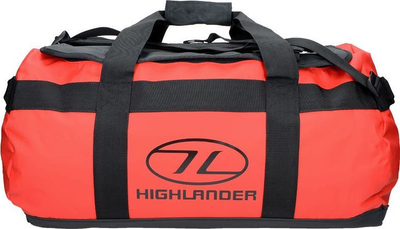 Çantë udhëtimi Highlander Lomond 65, 65L, PVC që s’e kap uji, e kuqe