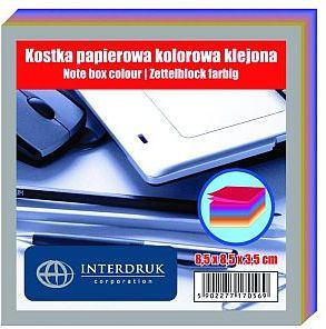 Bllok letre me ngjyra Interdruk Colored Paper Block, shumëngjyrësh