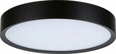 Plafonierë tavani Paulmann Tega LED, IP44, CCT, e zezë