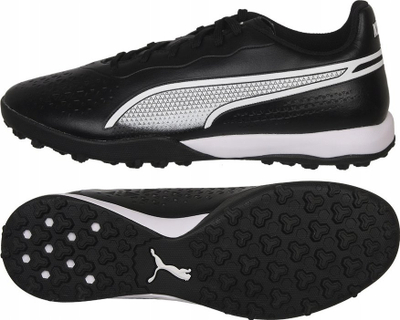 Këpuca futbolli PUMA KING MATCH TT, për fusha të forta, për burra, e zezë