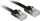 Kabllo Lindy Patchord Cat 6, 0.3 m, e zezë