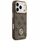 Kuti mbrojtëse Guess 4G Strass Logo Big Strap MagSafe për iPhone 17 Pro, smartphone cover, kafe