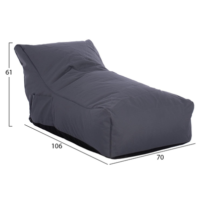 Karrige puf Bloom HM5111.20 106×70×61 cm, gri