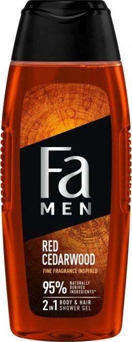 Xhel dushi Fa Men Red Cedarwood, 2 në 1 për trup edhe flokë, për burra