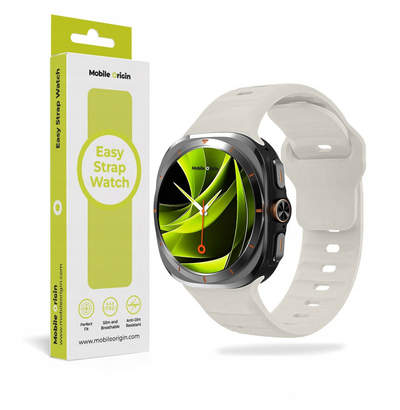 Rrip ore Mobile Origin Easy Strap, silikon, për Galaxy Watch Ultra 47mm, Starlight
