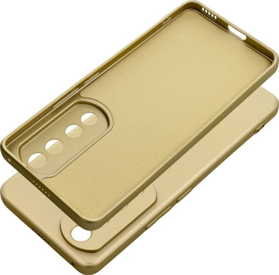 Futrollë metalike për Honor 90 Pro 5G, TPU, me mikrofibër, ngjyrë ari