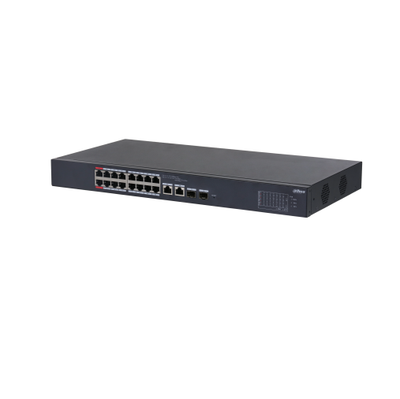 Switch rrjeti Dahua DH-CS4218-16ET-240, 16 porta, PoE, i zi