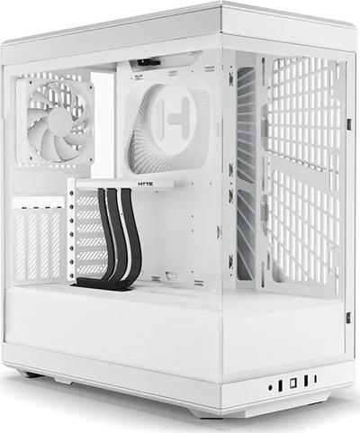 Куќиште за компјутер Hyte Y40, бело, Midi Tower