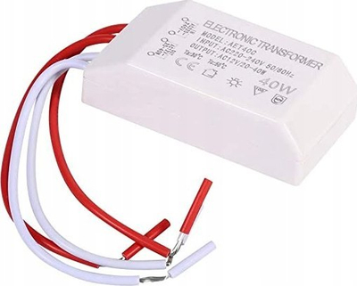 Transformator elektronik ndriçimi AET, 220‑240V në 12V, 40W, i bardhë