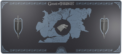 Mouse pad Lexip Game of Thrones Stark XXL, kundër rrëshqitjes, blu