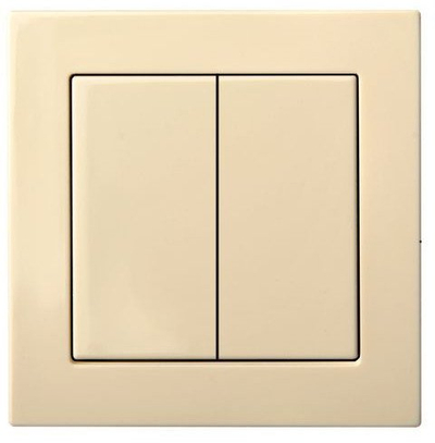 Çelës ndriçimi Liregus EPSILON SWITCH ĮJ5-10-005-01, buton dhe çelës, bezhë