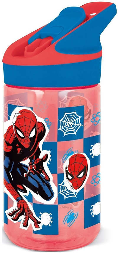 Shishe uji Spiderman Tritan, për kalamaj, me kapak me vidhë, shumëngjyrëshe