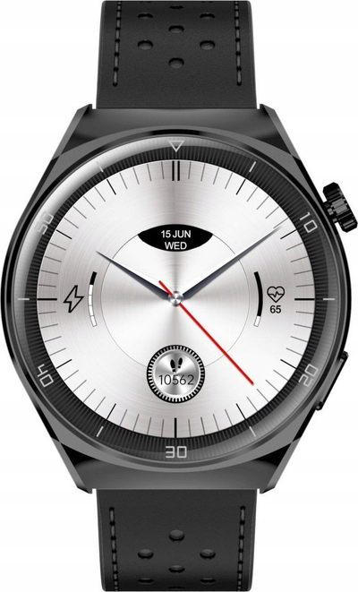 Smartwatch Garett për burra, ndjekje aktiviteti, me rrip të zi