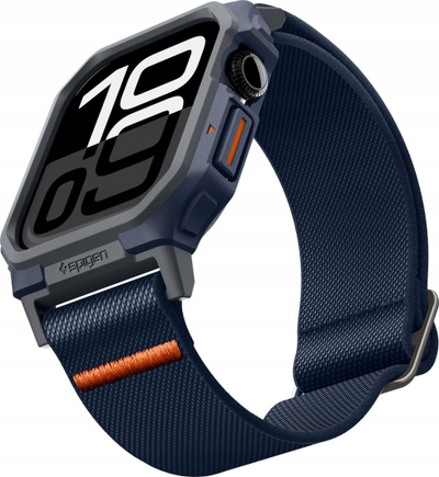 Rrip ore Spigen Lite Fit Pro për Apple Watch Series 10 46mm, poliester dhe TPU, navy blue